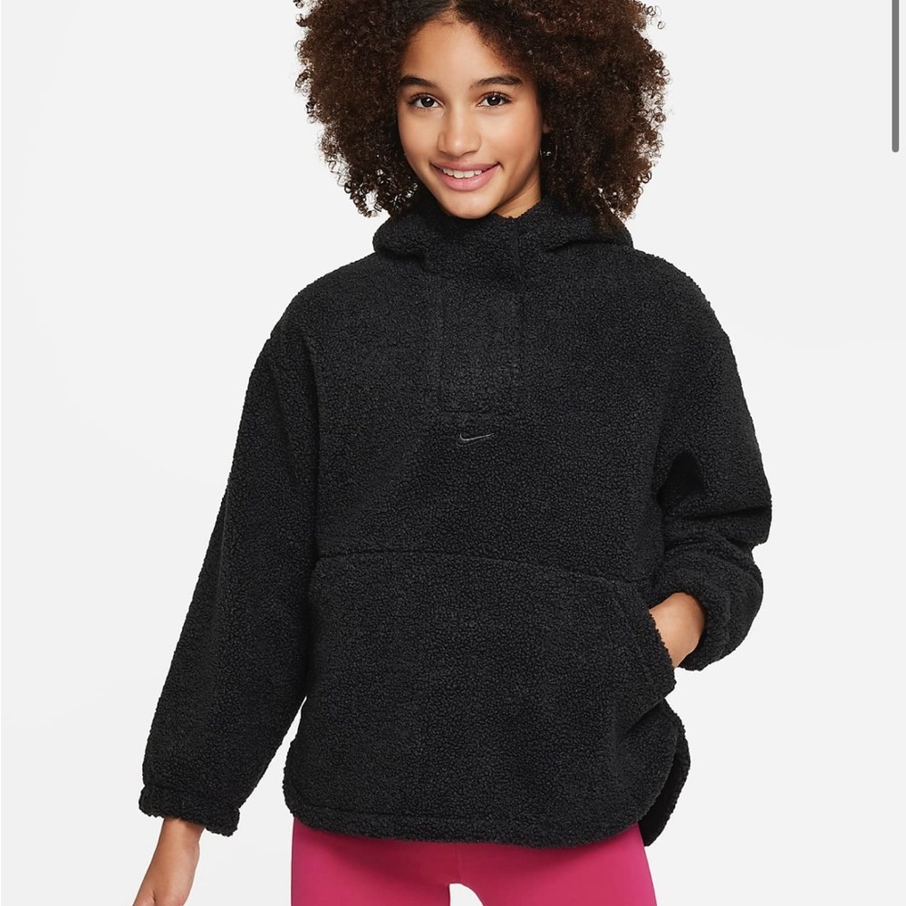 Nike Girls' High-Pile Fleece Therma-FIT Training Jacket - NWOT